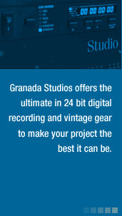 Granada Studios offers the ultimate in 24 bit digital recording and vintage gear to make your project the best it can be.